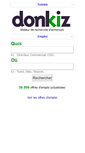 Mobile Screenshot of emploi.donkiz-tn.com